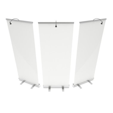 Banner Stand boş topla. 3D