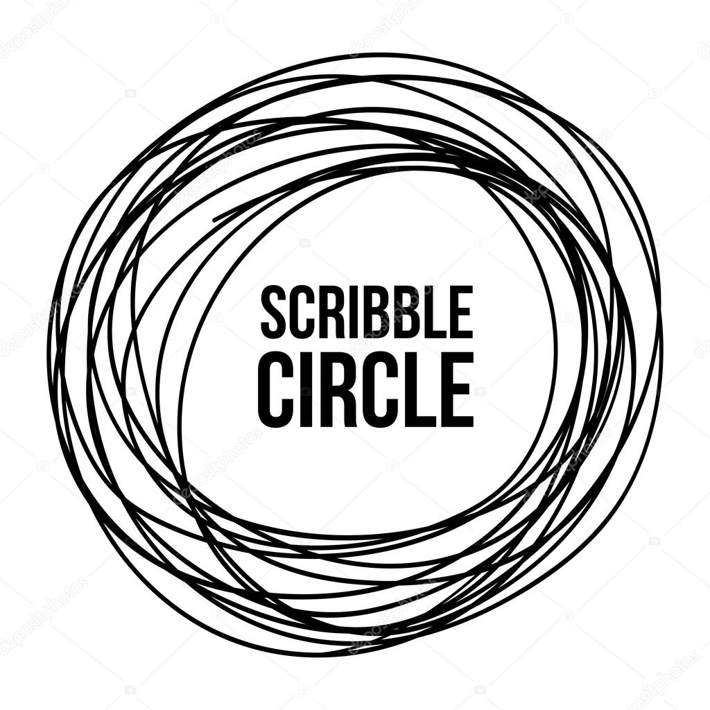 Scribble Circle Vector