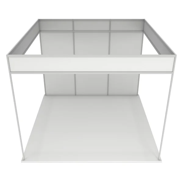 Trade Show Booth Box. 3D White and Blank. — Stock Photo, Image