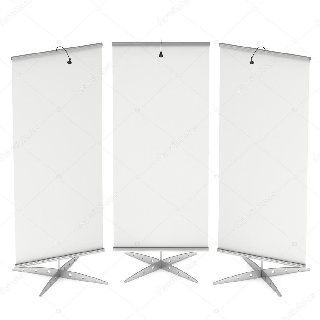 Blank Roll Up Expo Banner Stand.