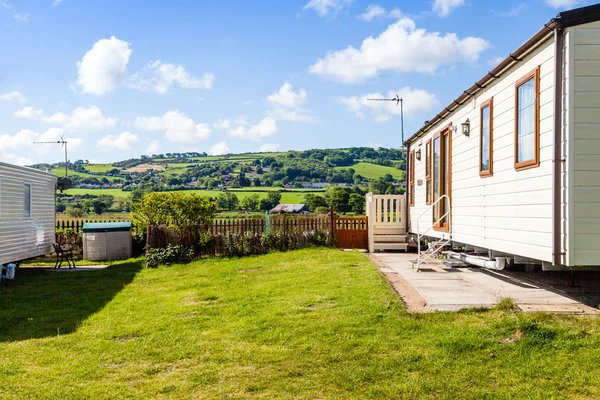 Static caravan holiday home — Stock Photo, Image