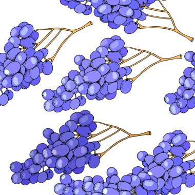 Dikensiz meyve arkaplanı ve beyaz üzümler..