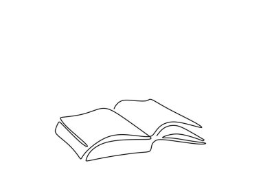 Sürekli bir satır açık kitap çiziyor. Beyaz arka planda boş el çizimleri olan uçan sayfalar. Eğitim teması okul temasına dayanıyor. Minimalist tarzda. Vektör tasarımı illüstrasyonu