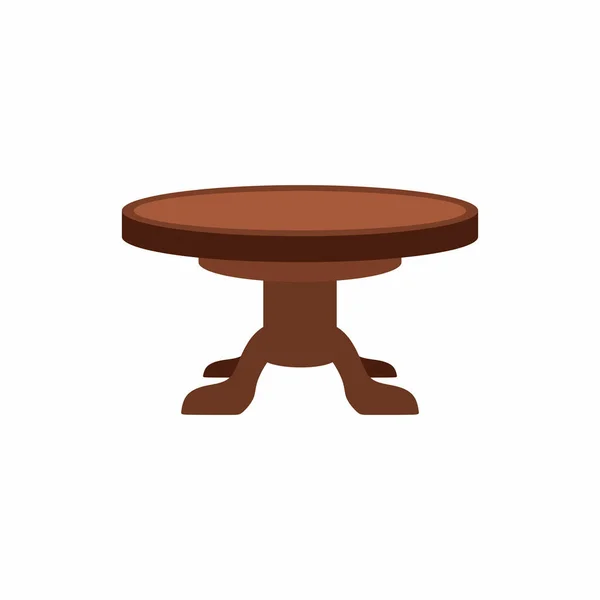 Table Stool Flat Cartoon Style Furniture Design Element Living Room — Stock Vector