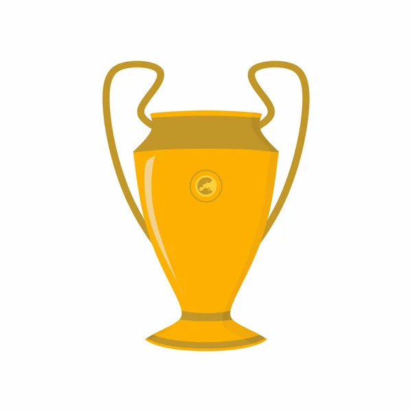 Campeonato Futebol França Símbolo Taça Vitória Recompensa Taça Liga Dos — Vetor de Stock