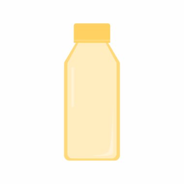 Su şişesi. Plastik termos hidro matara suyu. Dünya Çevre Günü ve Dünya Günü konsepti. İçecekler için ekolojik su şişesi içiyorum. Yeniden kullanılabilir şişe için vektör düz illüstrasyon