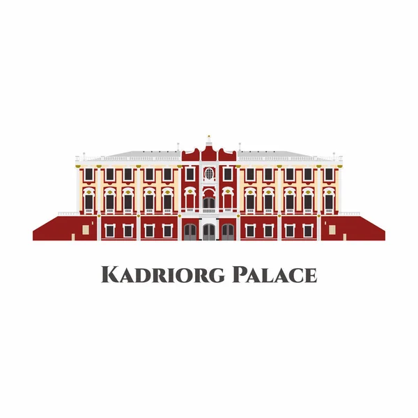 Palazzo Kadriorg Tallinn Estonia Esposizione Molto Interessante Manufatti Bellissimo Edificio — Vettoriale Stock