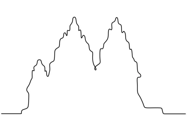 Непрерывная Линия Японских Храмовых Зданий Одна Линия Японского Храма Изолирована — стоковый вектор