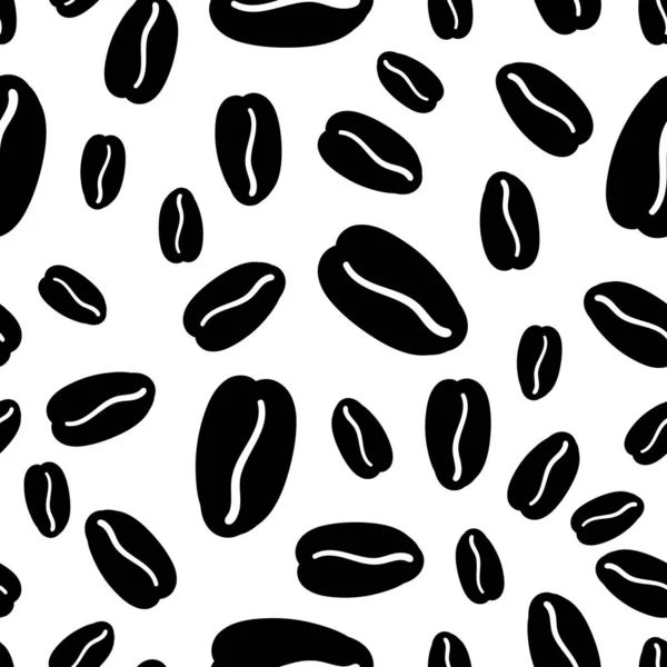 Black Coffee Beans Isolated Grey Background Black Coffee Beans Poster — ストックベクタ