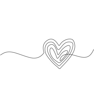 Heart Black And White Hand Drawn Thin Lines Free Vector Eps Cdr Ai Svg Vector Illustration Graphic Art