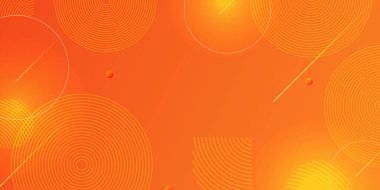 Dinamik çember soyut, sarı modern renk tasarımlı gradyan geometrik arkaplan.