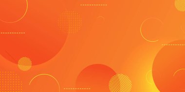 Dinamik çember soyut, sarı modern renk tasarımlı gradyan geometrik arkaplan.