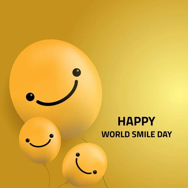 Dia Internacional Felicidade Sorriso Banner Dia Bom Humor Conceito Divertido — Vetor de Stock
