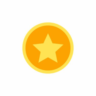 Düz dizayn tarzında ödül puanları simgesi. Sadakat programı projeleri için mükemmel. Vektör çizimi grafiği. Basit şekilli modern düz tasarım.