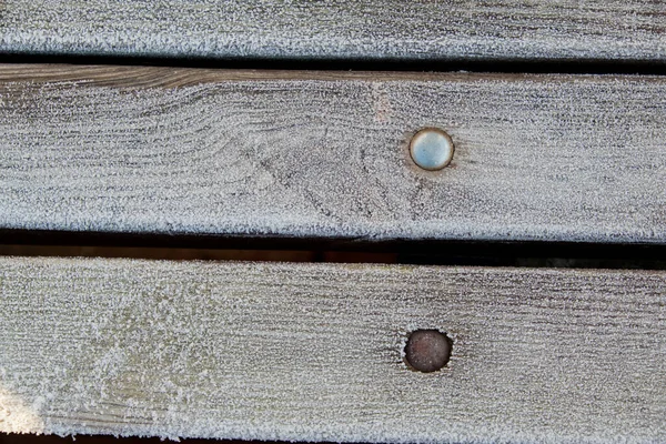 木板上的霜 后续行动 — 图库照片