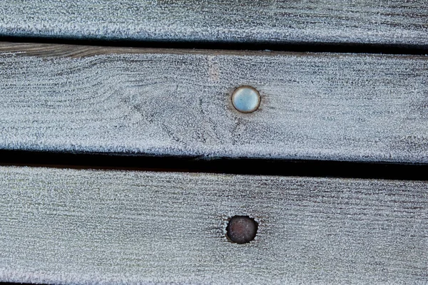 木板上的霜 后续行动 — 图库照片