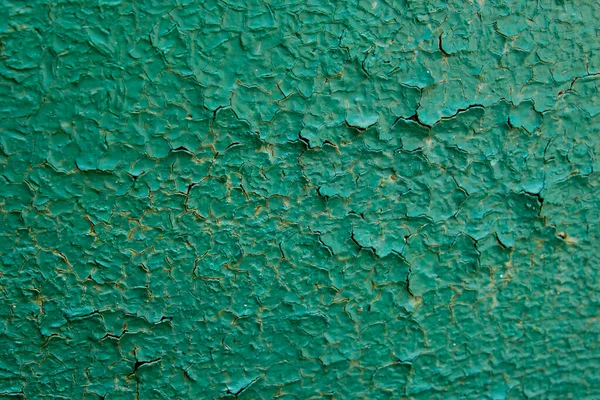 Стара Зелена Фарба Металевій Дошці Текстура Тла Крупним Планом — стокове фото