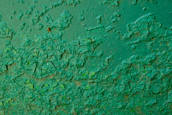 Vecchia Vernice Verde Tavola Metallo Texture Sfondo Vicino — Foto Stock