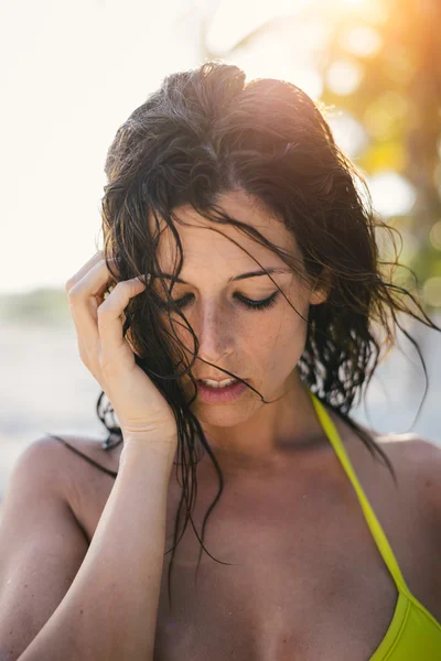 Sexy natural woman portrait — Stock Photo, Image