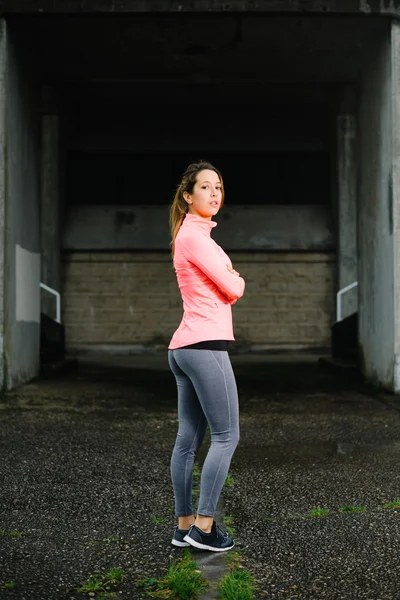 Young fitness woman portrait — Stock Photo, Image