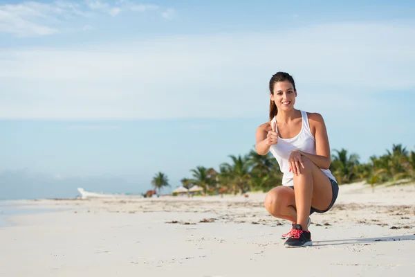 Vacanza estiva corsa successo allenamento — Foto Stock