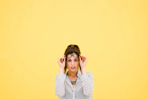 Trabajadora moderna con gafas —  Fotos de Stock