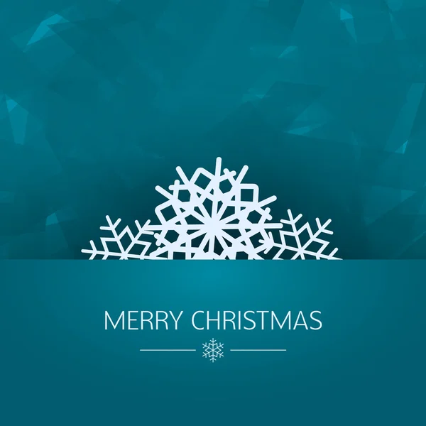 Merry Christmas metin ile Noel vektör tebrik kartı — Stok Vektör