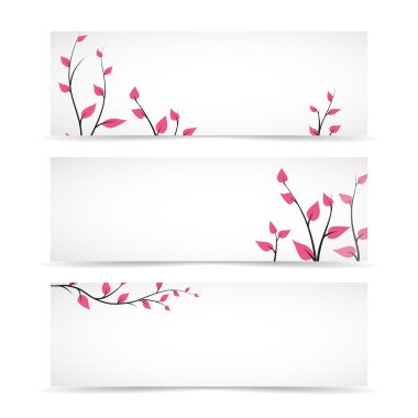 Üç nazik vektör üstbilgi metni