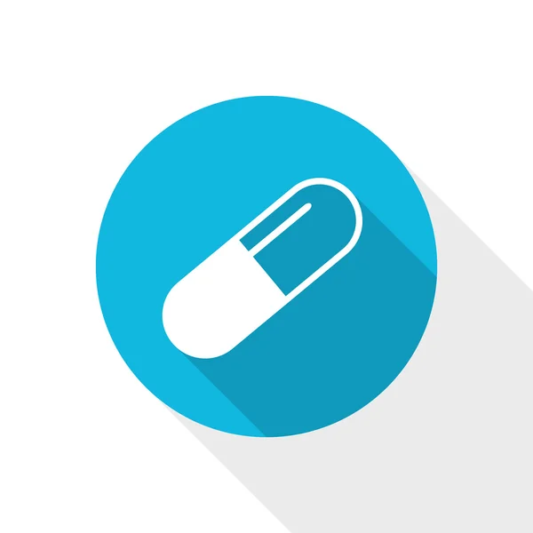 Vector pharmacy icon - capsule — Stock Vector