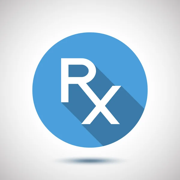 Rx as a prescription symbol. Vector icon. — Stock Vector