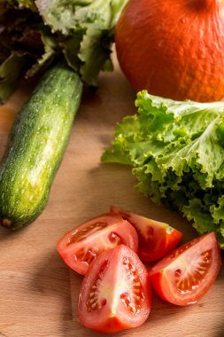 Üstten Görünüm taze sebze