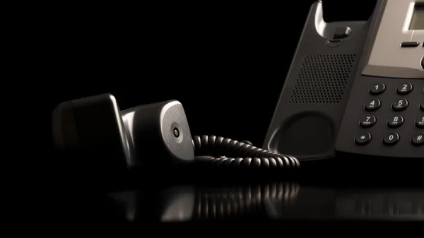 Ακουστικό του τηλεφώνου από το γάντζο — Φωτογραφία Αρχείου