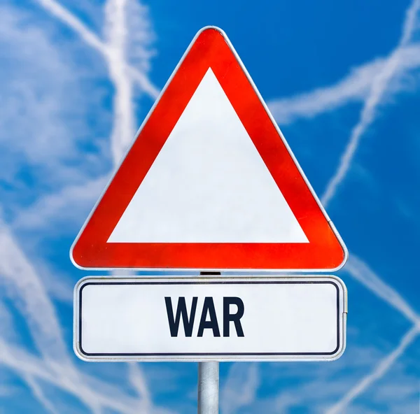 Warning - War — Stock Photo, Image