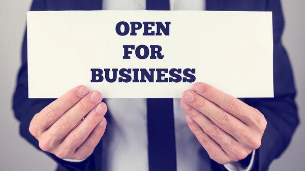 Open For Business — Stock Photo, Image