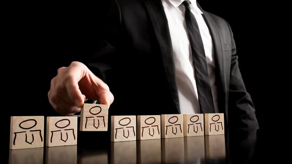 Simple human resource concept — Stock Image Simple human resource concept Stock Photo