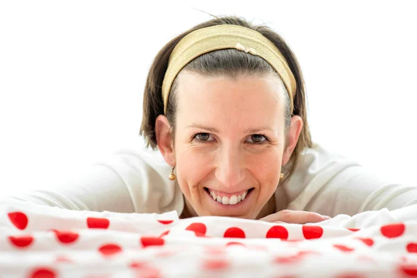 Sonriendo mujer atractiva feliz —  Fotos de Stock