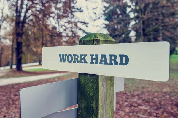 Werk Hard Concept — Stockfoto