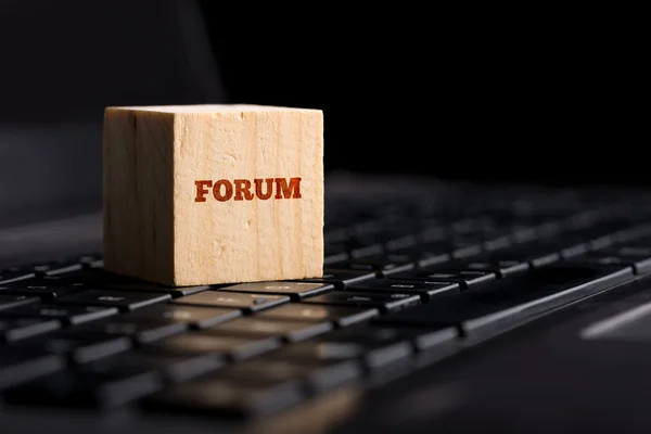 Forum, kommunikation og online support koncept - Stock-foto