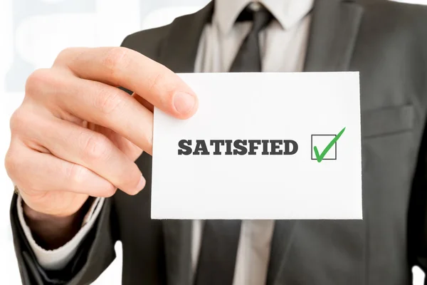 Customer feedback - Satisfied — Stock Photo, Image