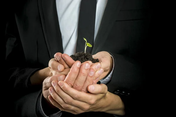 Visión empresarial, puesta en marcha o concepto de trabajo en equipo —  Fotos de Stock