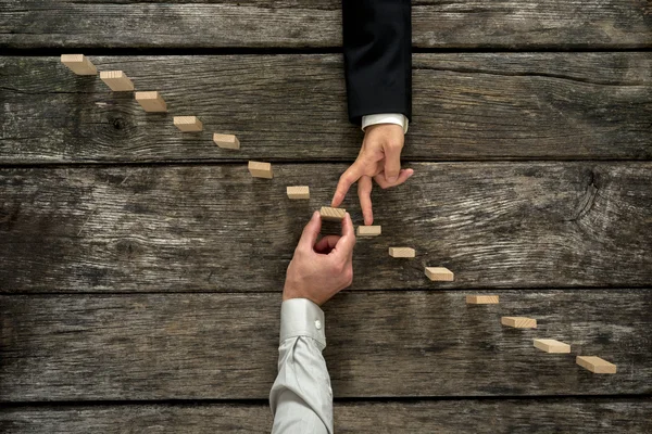 Imagem conceitual da parceria e do apoio às empresas — Fotografia de Stock