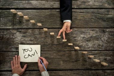 Conceptual image of personal growth and career development