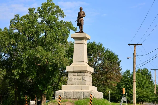 Генерал Конфедерації Громадянської Війни Сша Хілл Статуя Розташована Річмонді Штат — стокове фото
