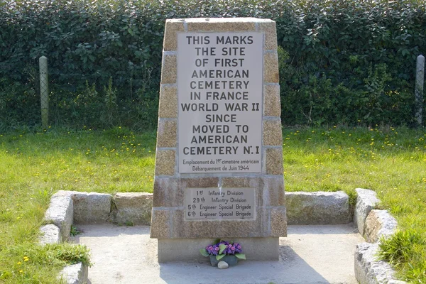 Site of First American Cemetery in France, WW II — Stock Photo, Image