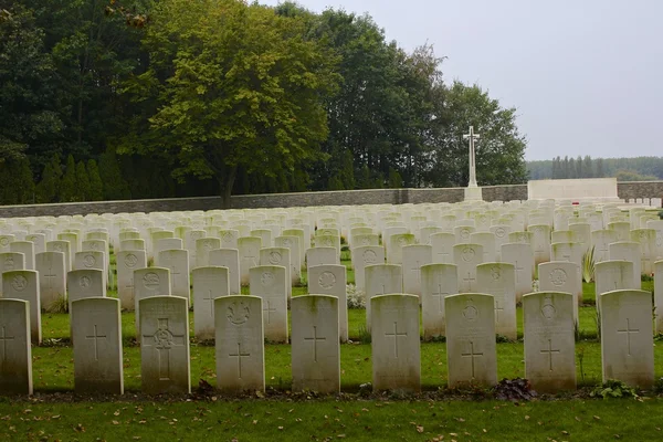 Santuario Cimitero di legno vicino alla collina 62, Ypres, Belgio — Foto Stock