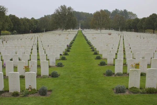 Hooge Crater Cemetery, WW I, Ypres — Stock Photo, Image