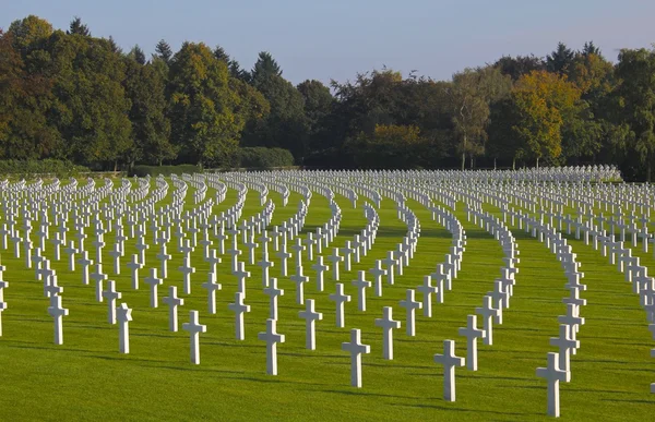 Henri Шапель американських цвинтар і Меморіал Другої світової війни Ліцензійні Стокові Фото