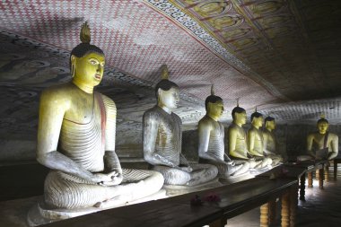 Dambulla mağara Budalar, Sri Lanka 3