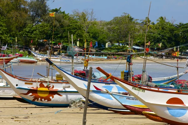 Sri Lankan Fishing Boats On Beach 2 — Stock Photo, Image