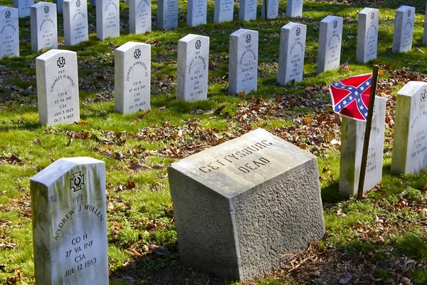 Gettysburg Graves, Civl War — Stock Photo, Image